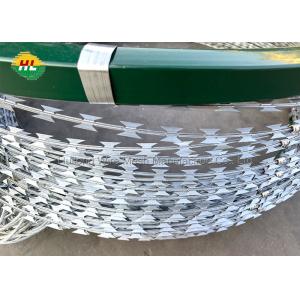 Stainless Steel Concertina Razor Wire Barbed Wire Galvanized Steel 300M For Home Garden