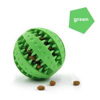 China 100g Rubber Pet Chew Toys Leak Resistant Watermelon Food Bite Ball Toy on sale