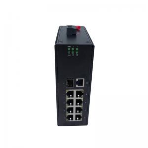 Full Gigabit Industrial Ethernet Network Switch 10 Ports DC 12V - 58V ZC-S2010TG