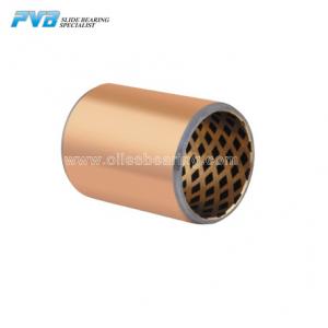 Steel Back CuSn10Pb10 Bronze Alloy Graphite Filled Bimetal Bushing