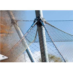Soft Flexible Architectural Cable Mesh 2.0mm / Stainless Steel Rope Mesh Netting For Balcony