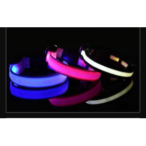 China Pet dog cat charging LED light flashing dog collar USB rechargeable led dog collar supplier