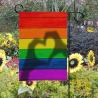 100D Polyester Heat Transfer Custom Beach Flags Rainbow Gay Pride Garden Banner