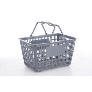 China Professional Supermarket Shopping Baskets , Plastic Shopping Baskets With Handles supplier