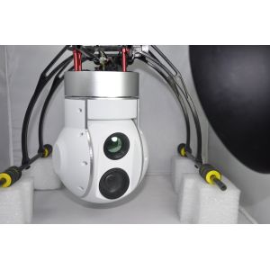 China cámara dual y blanco del enfoque del sensor EO/IR óptico de 10* 20* 30* que cierran el sistema para la vigilancia del abejón wholesale