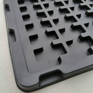 Customized Black ESD Conductive Plastic Tray for Electronic Component Transportation
