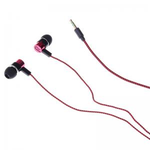 China Waterproof Sport Hifi Nylon Braided Wiring In Ear Wired Iphone Corded Earbuds Headset supplier