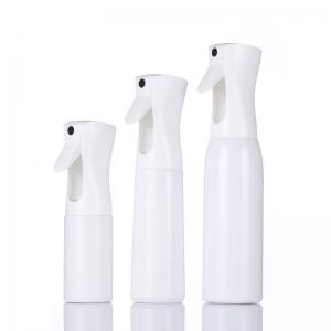 China Adult Oval 200ml White Plastic Pet Spray Bottle Fine Mist Spray Pump Plastic Water Spray supplier