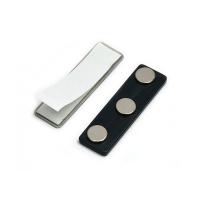 China Nickel Coating Permanent Reusable Magnetic Name Tags 32x13x6mm on sale