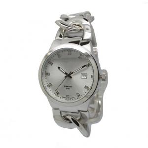 Jewelry Waterproof Wrist Watch , Mechanical Automatic Watch With Calendar Diamonds
