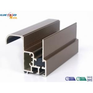 China Aluminum Construction Profiles Sliding Windows With Coffee Powder Coated / Double Glazed supplier