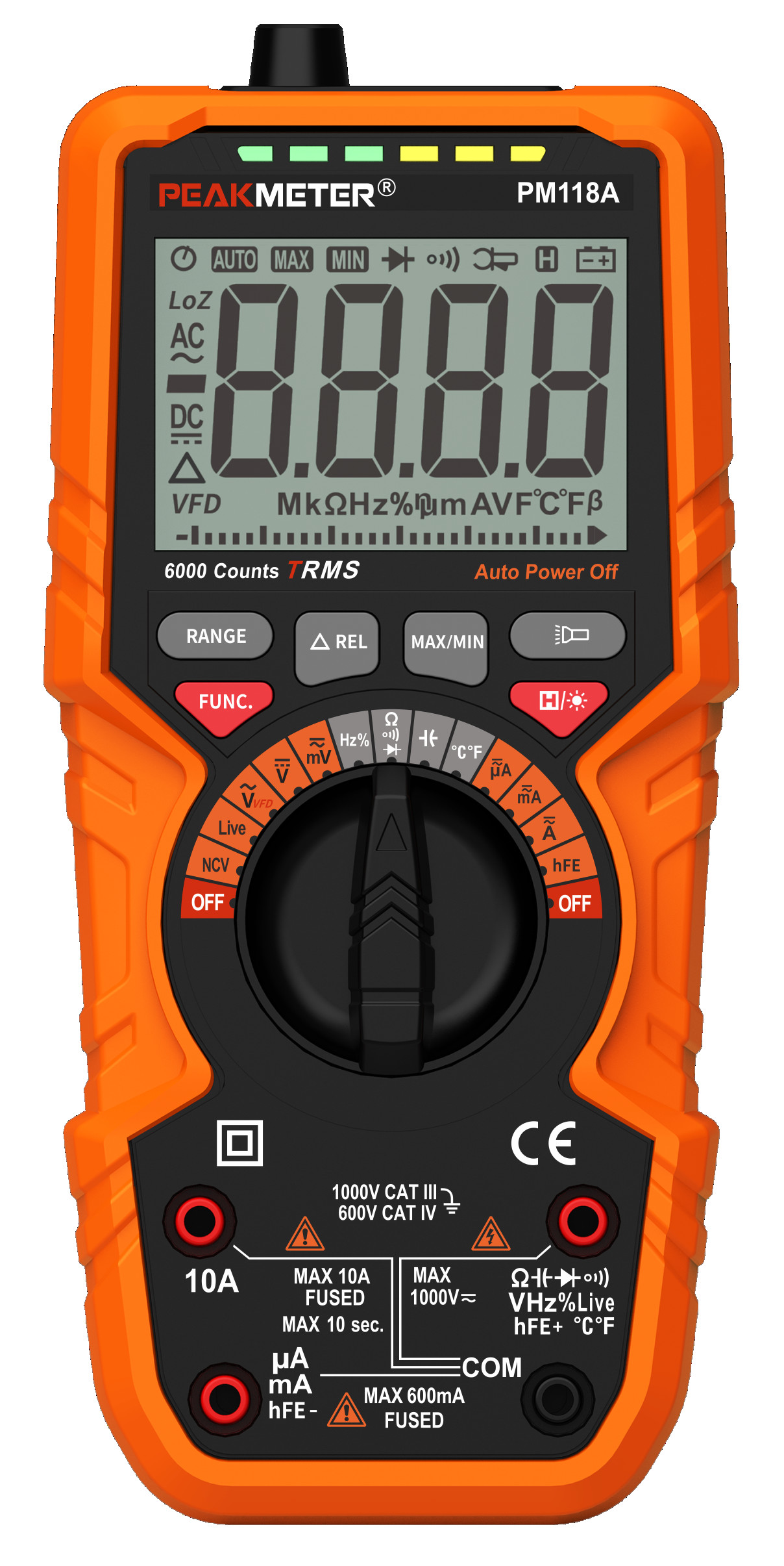 China Manual And Auto Range Digital Meter 1000V Voltmeter AC DC Digital Multimeter MAX And MIN Measurement NCV Function on sale