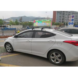 China Outside digital media led taxi top advertising , P3.33 Taxi Led Screen supplier