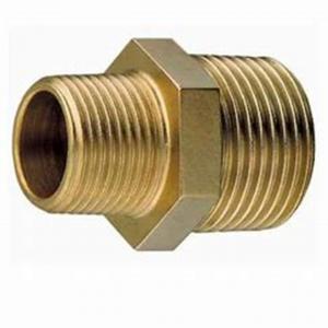 China Brass Fittings Hex Long Nipple NPT Male Customize Size 1'' To 6'' Factory Supplier supplier