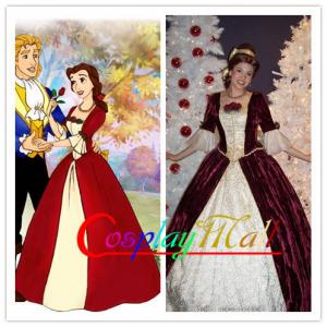 Wholesale Beauty and the Beast Dress Princess Belle Dress Belle Cosplay Costume Cartoon