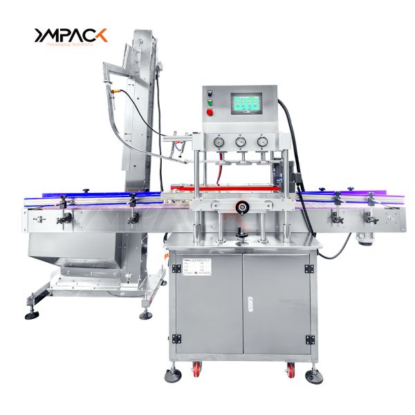 YIMU CM300 Automatic In-Line Lug Cap Screw Press Capping Machine (for Small Business)