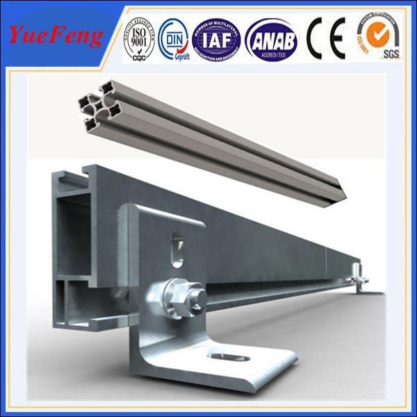 Professional design aluminum solar mounting rail for solar system from yuefeng