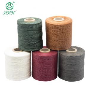 China UV Protect 150D/16 400g Leather Shoe Sewing Waxed Flat Wax Cord Polyester Braided Thread supplier