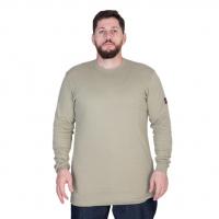 China Men Cotton FR Buttonless Henley Shirt Long Sleeve on sale