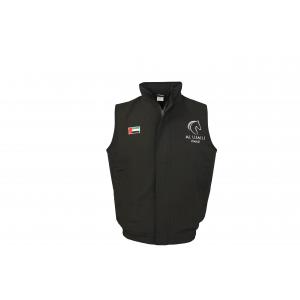 100% Polyester Fleece Lined 413 GSM Vest Sleeveless Jacket Thermal Black