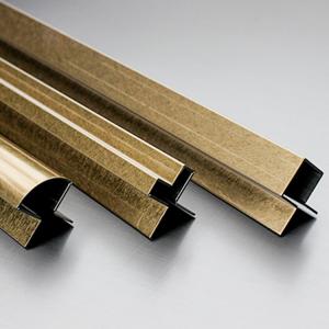 China 201 304 Stainless Steel Tile Edge Trim Decorative Mirror Gold Stainless Steel Floor Trim supplier
