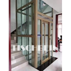 Customized Aluminium Shaft Structure Home Elevators 320kg-500kg Low Power Consumption Low Noise Low Cost Maintenance