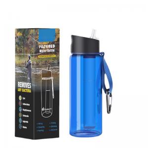 770ml Water Filter Bottle Outdoor Drinking Tritan kettle For Hiking Camping Survival Emergency