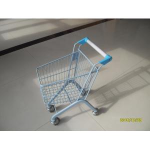 China 20 Liter Zinc Plated Kids Metal Grocery Shopping Cart CE / GS / Rosh supplier