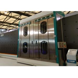 Silencer System Vertical Glass Cleaning Machine , Low-E Glass Glass Dryer Machine