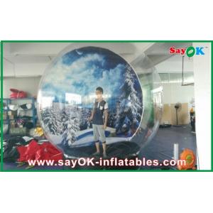 Inflatable Snow Ball / Transparent Inflatable Chrismas Snow Globe Bubble Dia 5M