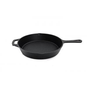 China Cast Iron Frying Pan : 8 Inch  Black Heat Distribution With Dual Handles Commercial-Grade supplier