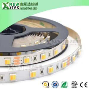 CCT 2in1 5050 2 chips in one 12v 24v led CCT flexible strip WW+W dimmable dual white CCT adjustable led strip lights