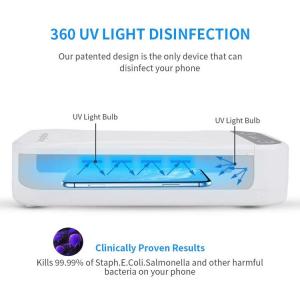 China Ultraviolet Mobile Phone Disinfection Box Usb Charging Wireless Charging supplier