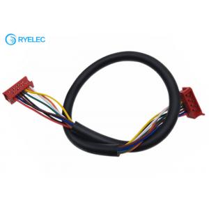 China 2.54mm Pitch Red Micro Match Bulk 8P To 8P Male To Male Ribbon Idc Jacket Flexible Cable Wire supplier