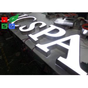 China 60mm Front Lit Letters 2835SMD  3d Led Acrylic Signage For Outdoor Shop Display supplier