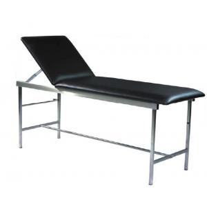 Black Hospital Backrest Adjustable Metal Exam Table