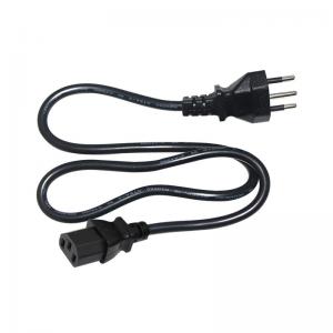IEC C13 Connector Brazilian Power Cord Brazil 3 Pin Power Cable 100v-240v