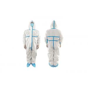 Pe Disposable Protective Coverall , Breathable Medical Isolation Clothing