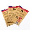 Recyclable And Biodegradable Kraft Paper Bags For Food Packaging With Transparent Windows And Customizable Printing Patterns.