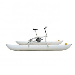 China Resort Hotel Water Play Equipment Alloy Pedal Bike Floating Inflatable Water Bike supplier
