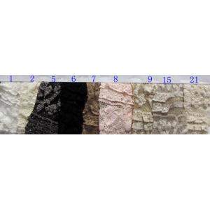 China Soft Spandex Black Stretch Wedding Dress Lace Fabric With 130cm Width wholesale