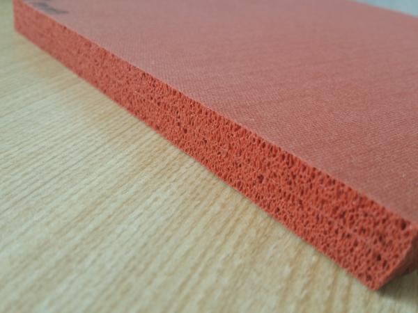 Double Sides Impression Fabric Silicone Sponge Sheet , Silicone Foam Sheet Heat