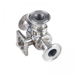 China Stainless Steel Float Ball Valve for Three-way High Platform Water Valve Type T Type L supplier