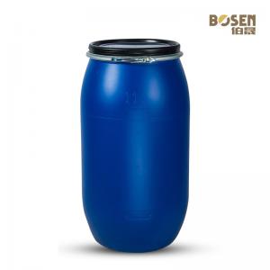 OEM / ODM HDPE Plastic Container Barrel 160L Cylinder With Iron Hoop