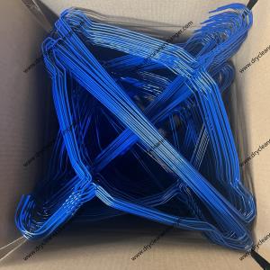 Blue Powder Coated Laundry Wire Hanger