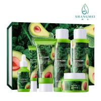 China Avocado Extract OEM Skin Care Set 6pcs Anti Aging Whitening Moisturizing CPSR for sale