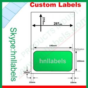 Integrated Labels EU Version Type12 190mm"*100mm" Perforation Laser Sheet
