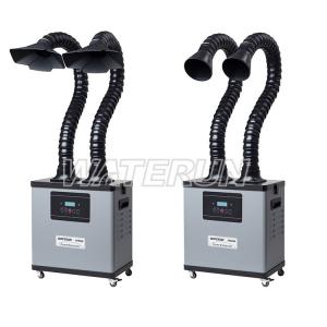 Welding & Solder Fume Extractor , Fume Extraction Equipment With 2 Tubes And 4 Wheels