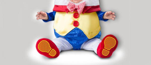 O bebê infantil bonito de Humpty Dumpty traja o príncipe Para Partido de Disney