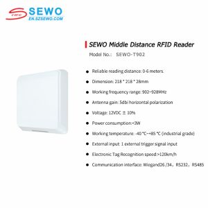 China SEWO Long Range UHF RFID Parking System with Vehicle Access Control and Remote Wired RS485 Control wholesale